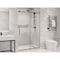 Anzzi Madam Series 76-in. x 48-in. Frameless Sliding Shower Door in Matte Black/Brushed Gold SD-AZ13-01MBBG - alternate 4